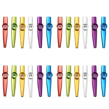 Set of 24 Colors Metal Kazoo Musical Instruments Good for A Guitar Ukulele Great Gift for Kids Music Lovers