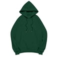 thumbnail image 4 of CONZONE Hoodies For Women Long Sleeve Drawstring Hooded Sweatshirts For Women Solid Color Casual Fall Winter Pullover Womens Hoodies With Pocket, 4 of 4