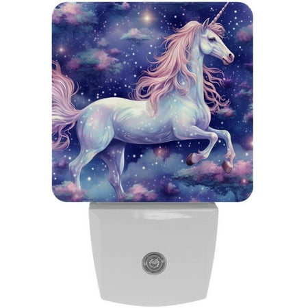 

Star Unicorns LED Square Night Lights - Energy Efficient and Sleek Design - for Bedroom or Living Room - Easy to Install - Dimmable and Remote Controlled