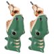 thumbnail image 1 of Animal Earrings Cute Earrings 3D Earrings Little Hippo Little Little Earrings Animal Cartoon Earrings, 1 of 3