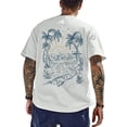 thumbnail image 3 of CONZONE Mens Hawaii Tshirts Short Sleeve Beach T-Shirts for Men Crew Neck Tropical Graphic Casual Summer Tee Tops, 3 of 6