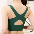 thumbnail image 7 of Bigersell Workout Bra Deals Padded Bra Sports Bras for Women Full-Coverage Wire-Free Bra Style R-673 Padded Bra Sports Bras Big Girls No Underwire Bra Hook & Eye Bra Closure Green XXL, 7 of 7
