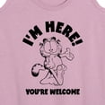 thumbnail image 3 of Garfield - I'm Here You're Welcome - Women's Racerback Tank Top, 3 of 5