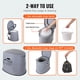 thumbnail image 4 of Inodoro portátil VEVOR RV para acampar de 5 litros con soporte para papel, 4 of 9