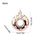 thumbnail image 3 of Adorno Navideño de Estrella de Plástico para La Punta Del Árbol | Color Bronce, 8X7 Cm | Diseño Festivo de Rosquilla, Caramelo y Bagel | 4 Adornos de Rosquilla, 3 of 6