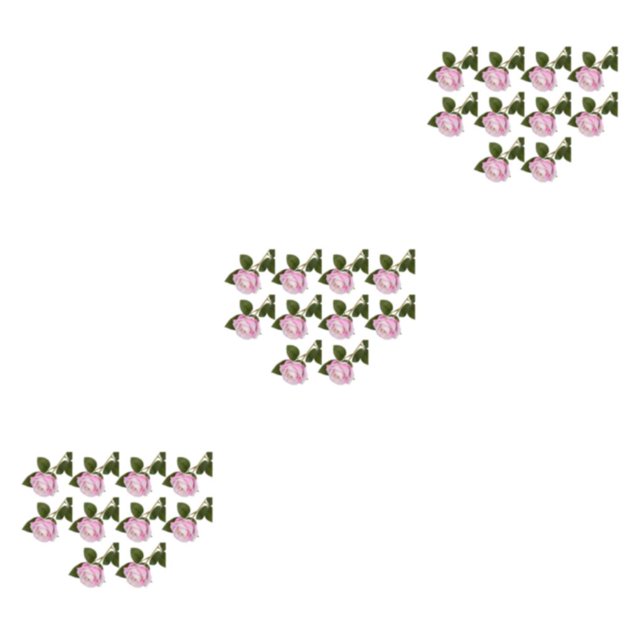 Ramo De Flores Artificiales Injueey Rosa Claro 10x