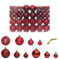 thumbnail image 1 of Adornos navideños VidaXL, color rojo vino, irrompibles, 100 unidades, 1 of 4