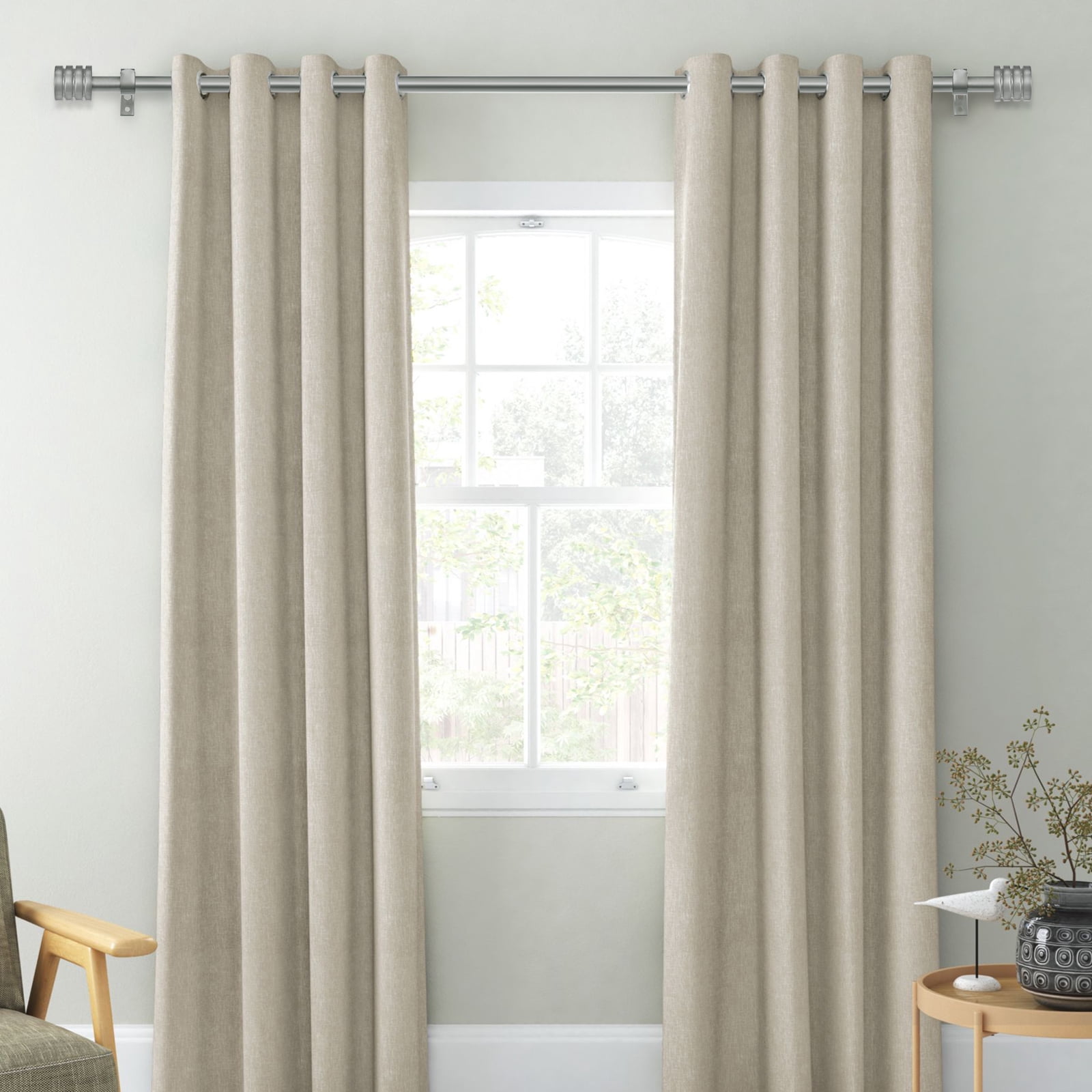 Urbanest Adjustable Spire Curtain 5/8" Rod, 84"-120", Pewter