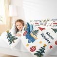thumbnail image 4 of Homewish Merry Christmas 3 Pieces Queen Comforter Set for Teens Boys Girls,Winter Holiday Ultra Soft Bedding Sets,Xmas Tree Truck Bedding Comforter Set Breathable,Breathable Home Decor,Reversible, 4 of 8