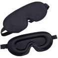 thumbnail image 1 of wonima11 XTEES Blindfolds, Silk Sleeping Mask Soft Smooth Sleep Mask for Eyes Travel Shade Cover Rest Relax Sleeping Blindfold Eye Cover Sleeping Aid (Color : Black), 1 of 1