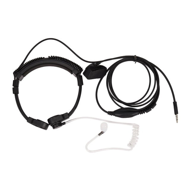 Micrófono de garganta ajustable PENGJJMXG de 3,5 mm con tubo acústico oculto