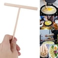 thumbnail image 5 of 3pcs Wooden Spreader Stick T Shape Non Stick Pancake Griddle Batter Spreader Crepe Maker, 5 of 8