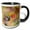 Black/White, variant on 3drose, Costa Rica. Male Talamanca Hummingbird Feeding, 15oz Mug