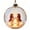 F, variant on Zodiac Sign Christmas Tree Bauble Decoration,8cm Plastic Celestial 12‑Sign Christmas Ball with 2D Hanging Ornament, Festive Celestial Decor for Xmas Tree Holiday Gift