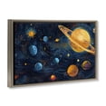 thumbnail image 2 of Stupell Industries Eclectic Two Suns Galaxy Scene Brown Floating Frame Canvas Art, 25 x 17, by Creative Studio, 2 of 8