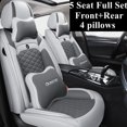 thumbnail image 4 of Juego de fundas para asientos de coche para Honda Civic Jazz Legend Accord City Clarity Concept-v Crosstour Crv Fit Hrc Insight Ridgeline Urban Vezel, 4 of 5
