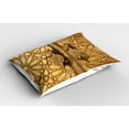 thumbnail image 2 of Ambesonne Moroccan Pillow Sham 2 Pack, Marrakesh Royal Palace, 26"x20", Pale Brown, 2 of 3