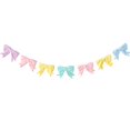 thumbnail image 1 of Diconna Easter Velvet Bow Banner Garland Creative Colorful Spring Hanging Sign for Mantle Fireplace Party Decor, 1 of 7