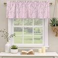 thumbnail image 2 of 2 Pack Valances for Window, Pink Branches Short Curtains for Kitchen Bedroom Living Room, Vintage Art Farmhouse Rod Pocket Small Window Treatment Valance Drapes 60 x 18 Inch, 2 of 8