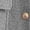Gray, variant on Women's Coats Lapel Cropped Jacket Button Down Casual Varsity Jacket with Pockets Navy Blue S