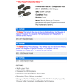 thumbnail image 2 of Front Brake Pad Set - Compatible with 2014 - 2020 Chevy Impala 2015 2016 2017 2018 2019, 2 of 2