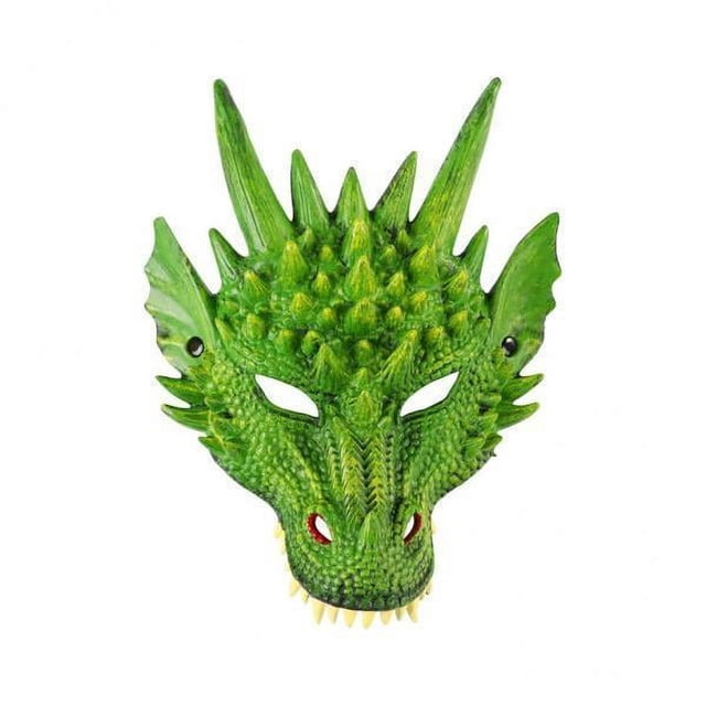 3xDragon Scary Dinosaurio Animal Para Actuaciones Escénicas Boda Prom Verde