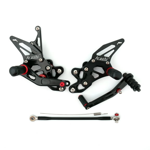 Racing Footrest Rearsets Rear Set Foot pegs For Suzuki GSXR 600/750 11-19 Black