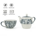 thumbnail image 3 of Taimei Teatime Tea Set for Aduts, Grey Ceramic Tea for One Set, 15 OZ Teapot with Infuser and Cup Set for Loose Leaf Tea, 3 of 6