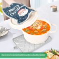 thumbnail image 3 of Yayeee Pot Holders Kitchen Heat Resistant with Pocket 7"x9.8" Cotton Oven Cooking Hot Pads, Christmas Santa, 3 of 7