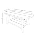 thumbnail image 5 of WestinTrends Tuscany Outdoor Coffee Table, Real Wood Like All Weather HIPS 2 Tier Patio Adirondack Coffee Table, White, 5 of 9