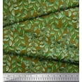 thumbnail image 3 of Soimoi Crepe Silk Fabric Leaves Panel Print Sewing Fabric Yard 42 Inch Wide, 3 of 3