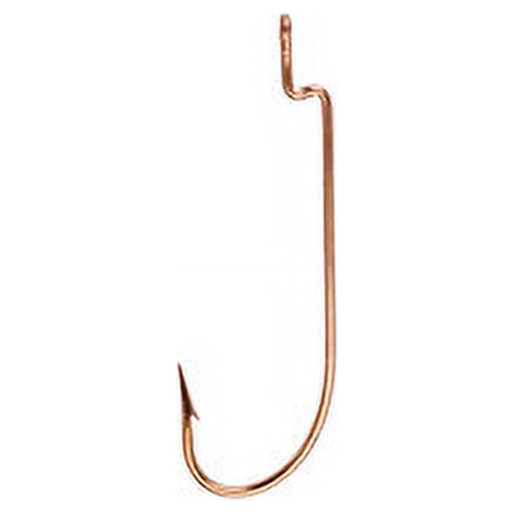 Lazer Sharp L095JBUH-1/0 Z-Bend Sproat Worm Hook, Bronze, Size 1/0, 20 Pack