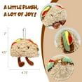 thumbnail image 2 of Wrapables Cute Plush Keychain Pendant Charm for Bag, Taco, 2 of 6