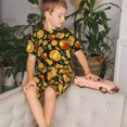 thumbnail image 4 of Balery Tangerine Conjunto de Pijama Infantil de Manga Corta con Estampado – Ropa de Dormir de Algodón Suave-Large, 4 of 6