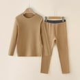thumbnail image 4 of NAFUU Boys Thermal Underwear Set Long Sleeve Pants Kids Long Johns Base Layer Top Bottoms Winter Set Comfortable Sleepwear Loungewear Party Fashion Suit 13-16 Years, 4 of 5