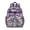 Purple-25, variant on Boho Daisy Toddler Backpack with Spacious Capacity Chest Strap Easy Grip Zipper Vintage Floral Pattern School Backpack for Student Perfect for Back to School and Travel
