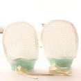 thumbnail image 6 of LEEYNEER Baby Boy Girl No Scratch Silk Cotton Mittens Mesh Breathable Drawstring Gloves for Newborn Toddler Infants 8 Pack (Eyelet Mitten), 6 of 8