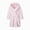 H467-Light Pink, variant on TOWED22 Toddlers Boys Girls Hooded Robe Soft Fleece Bathrobe Pajamas Dressing Gown Sleepwear