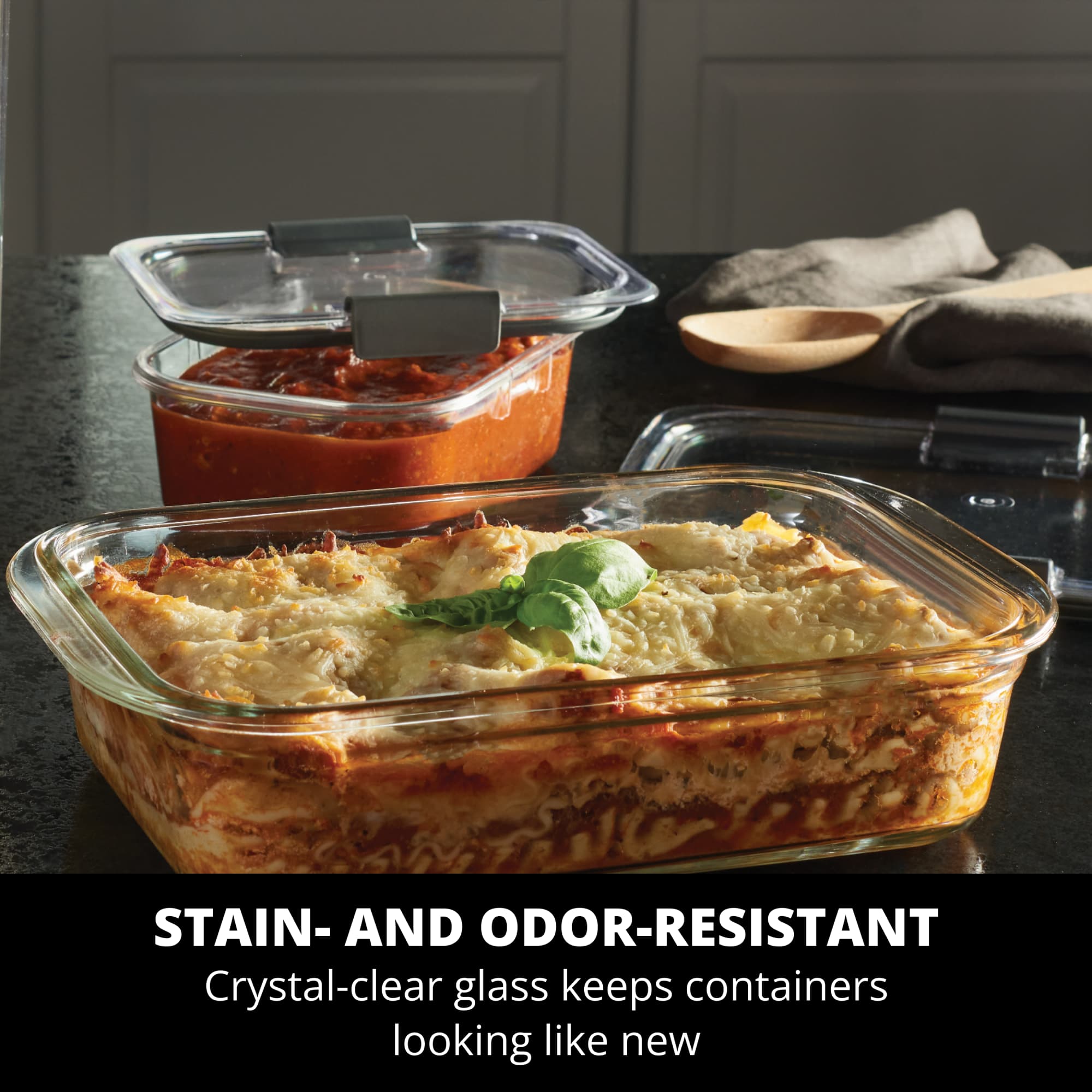 Rubbermaid Brilliance Glass Food Storage Container, 3.2 Cup photo 5