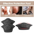thumbnail image 4 of 2 Pairs Thick Non-Slip Heel Pads for Loose Shoes Shoe Cover for Blisters Self-Adhesive Heel Protector, Heel Repair Patch for Men's Women's Shoes (Black), 4 of 5