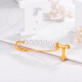 thumbnail image 5 of [Clearance] Bamboo Initial T Brooches Pins for Women Gold Plated Personalized Letter Pearl Brooch Jewelry Gift for Granddaughter Sister Friends Christmas on Clearance, 5 of 7