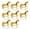 Golden 8pcs, variant on Dserhfy Standing Horse Napkin Ring, for Christmas Thanksgiving Banquet Party Table Decoration
