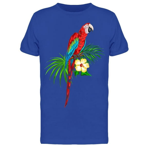 Macaw Parrot T-Shirt Men -Image by Shutterstock, Male Medium