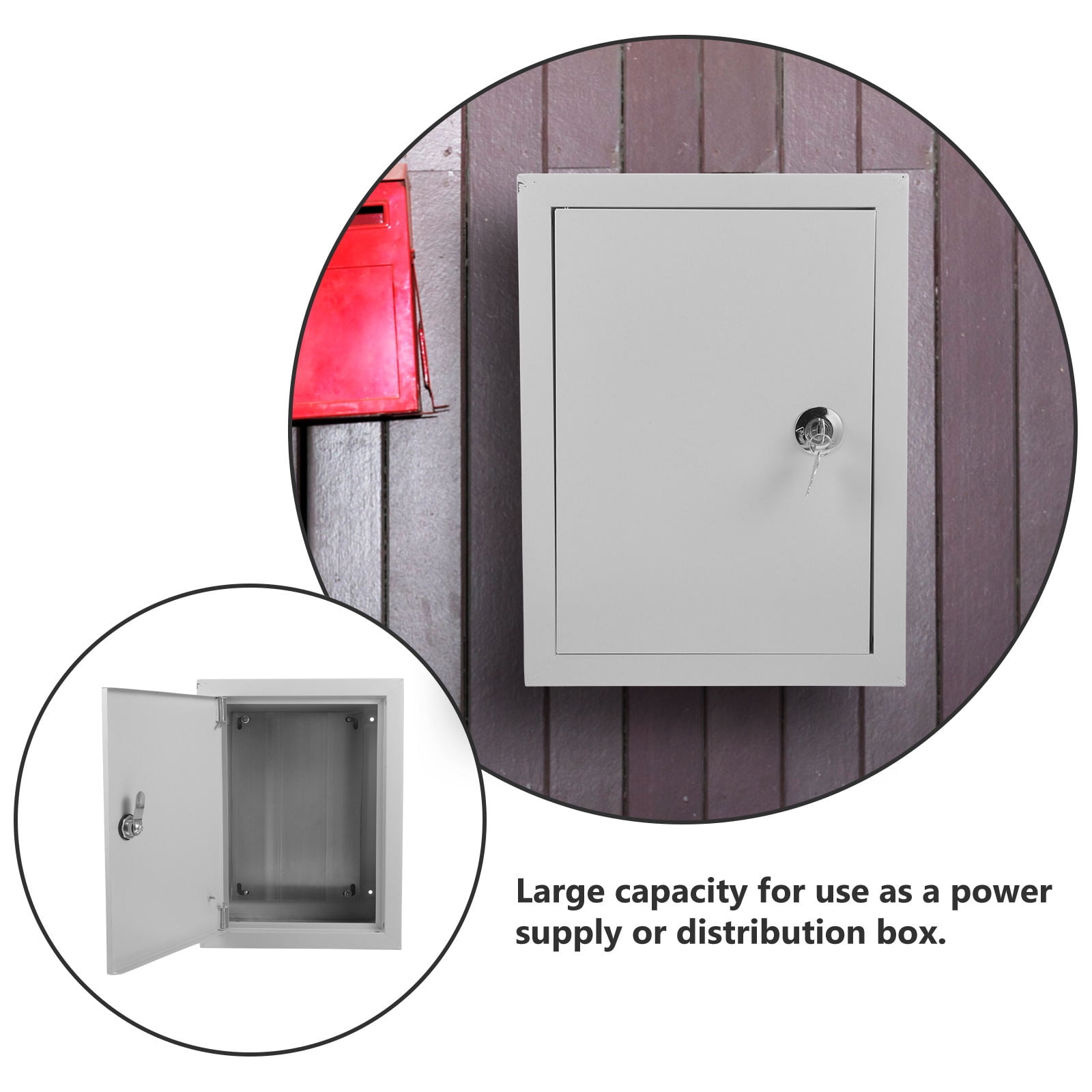 WEUVEB Outdoor Aluminum Electrical Junction Box, Splashproof Metal Enclosure for Home and Electrical Projects