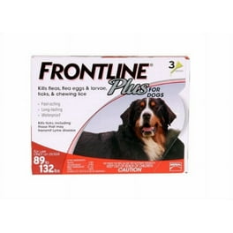 FRONTLINE Plus Flea Tick Treatment Lice Prevention Drops for XL Dogs 89 132 LBS 6 Doses Walmart