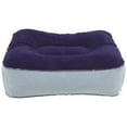 thumbnail image 2 of SHISUYAN Inflatable Feet Rest Pillow Flocking PVC Foot Massage Stool Relax Cushion for Outdoor Travel (Grey & Blue), 2 of 9