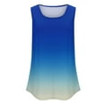 thumbnail image 6 of Tank Tops for Women under $4.98 no boundari Sleeveless Crew-neck Pleated Print Casual Fashion Top Multicolor XL, 6 of 6