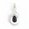 thumbnail image 5 of SATYAVIE JEWELLERY 925 Sterling Silver Amethyst Pendant - Elegant Teardrop Design, Unique Gemstone Jewelry for Women, 5 of 6