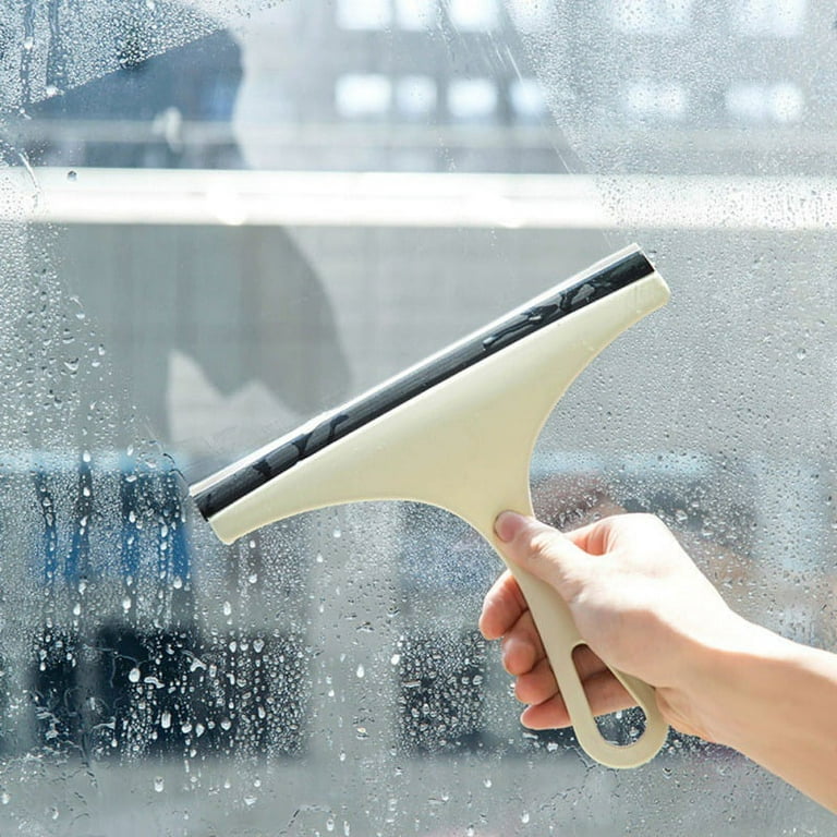 Portable Window Glass Cleaner Soft Silicone Glass Wiper Scraper Window  Glass Cleaning Brush Bathroom Car Mirror Cleaner Tool