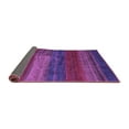 thumbnail image 2 of Ahgly Company Indoor Round Abstract Purple Contemporary Area Rugs, 6' Round, 2 of 4